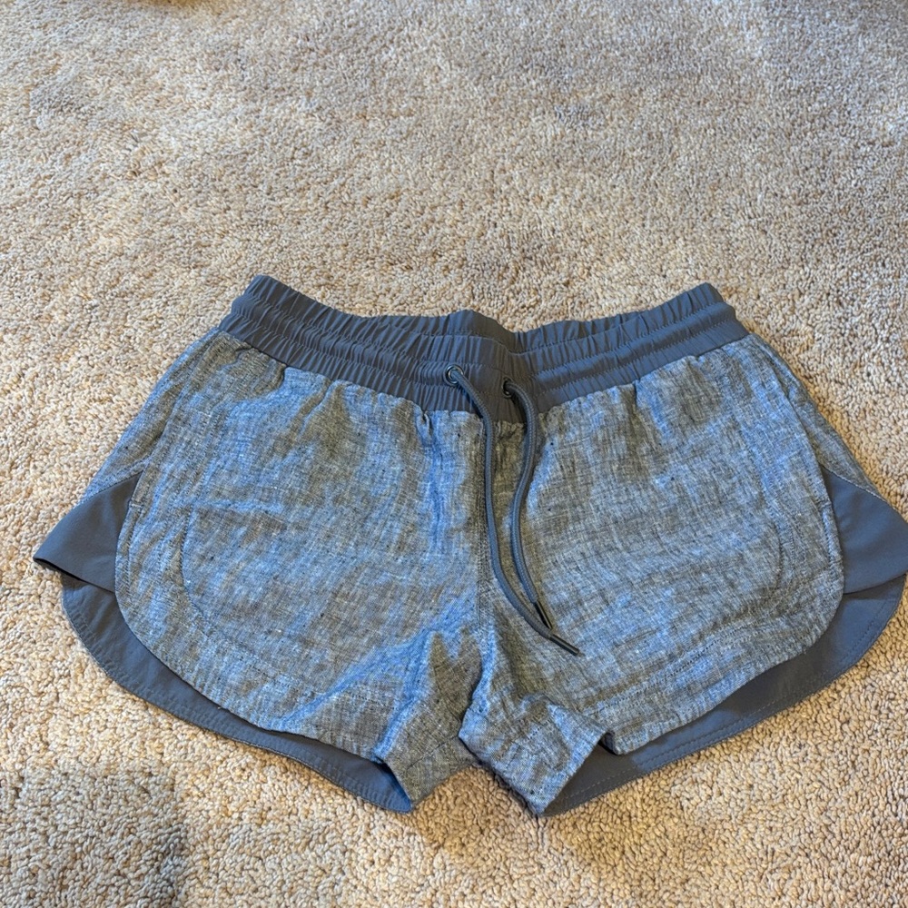 Athleta Gray Heather Athletic Lounge Shorts